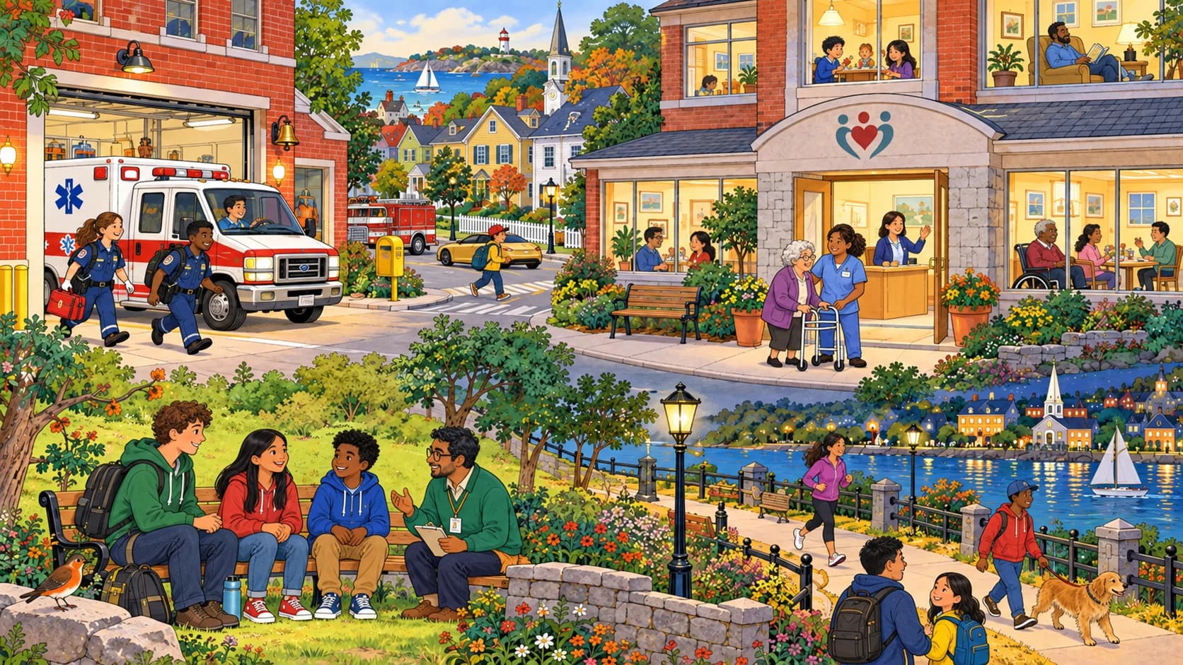 A Massachusetts neighborhood connects emergency response, recovery care, and violence prevention